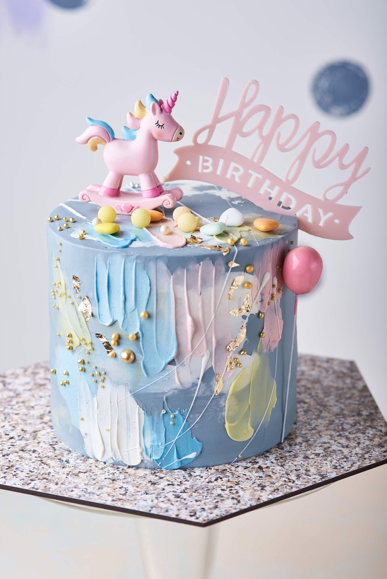Unicorn cake toppers rainbow unicorn cake topper unicorn party unicorn birthday, nicorn toppers, unicorn centerpiece, unicorn party favours image 2
