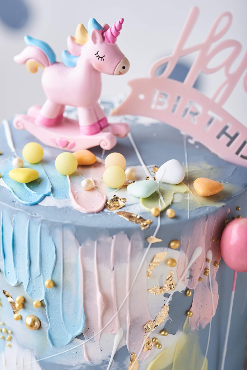Unicorn cake toppers rainbow unicorn cake topper unicorn party unicorn birthday, nicorn toppers, unicorn centerpiece, unicorn party favours image 4