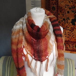 Écharpe Chaude Douce Marron United Colors Of Benetton - Acrylique, Neuve Avec étiquettes