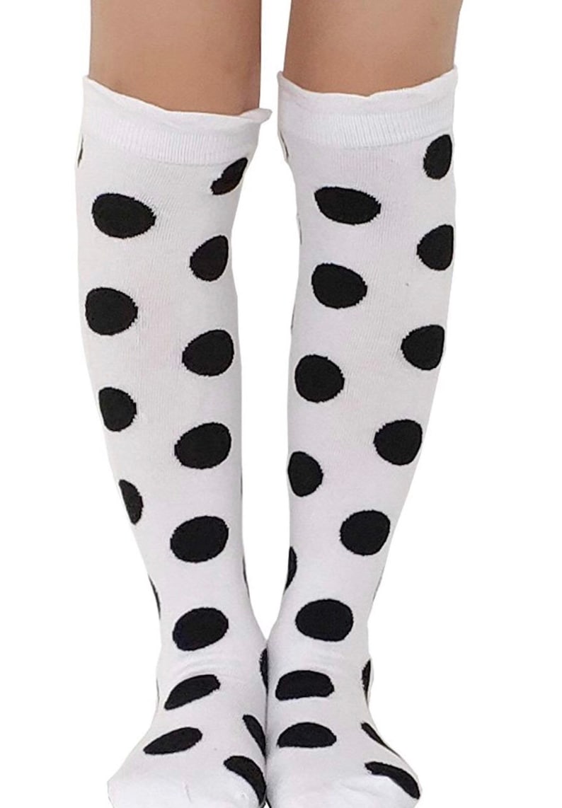 Polka Dot Knee High Socks