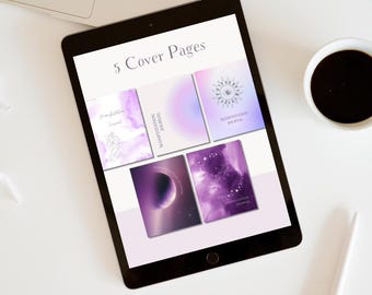 Manifestation Journal Printable: Gesetz der Anziehungskraft Planer mit 5 Deckblätter (PDF-Download