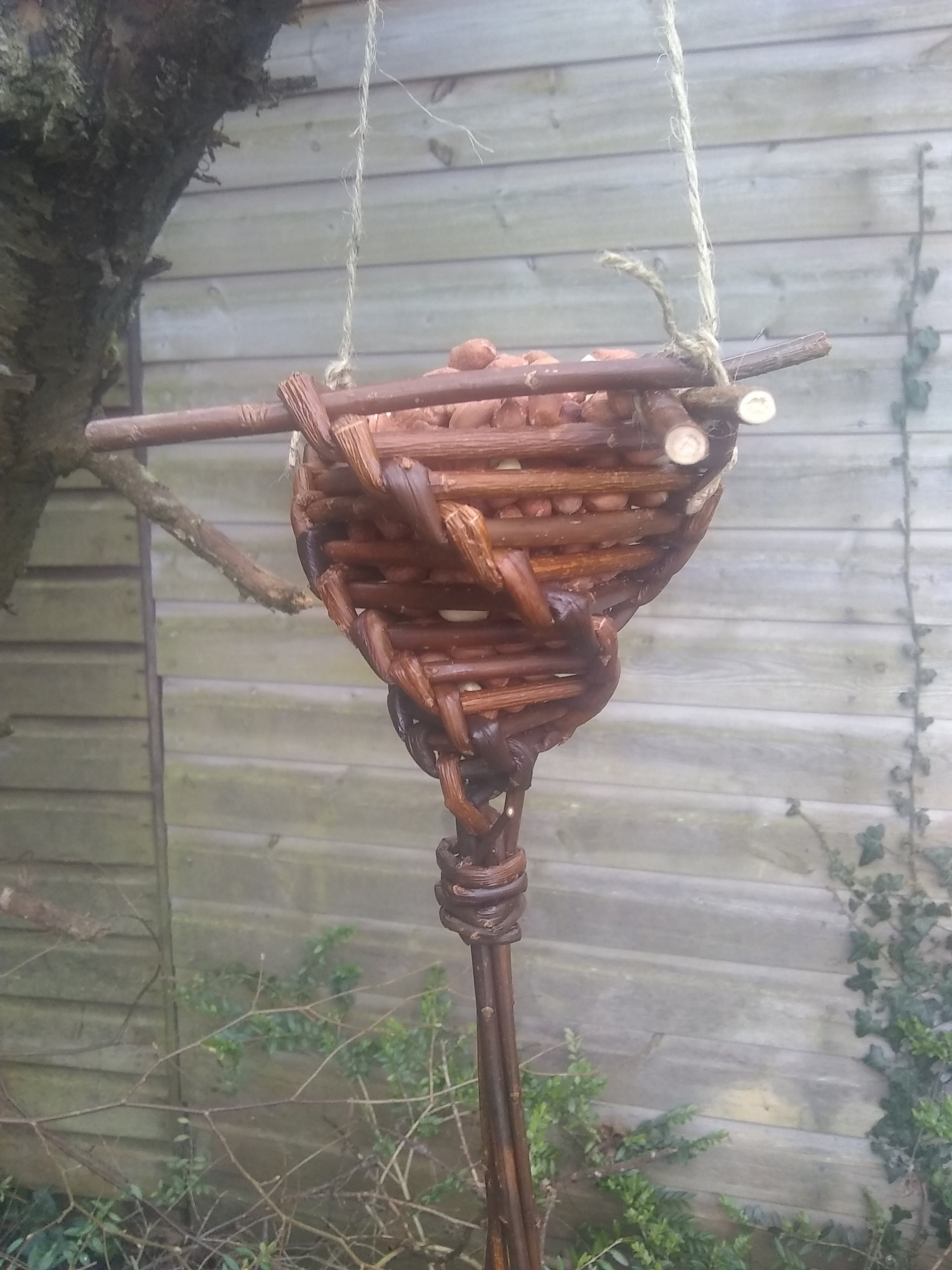 2 Willow Bird Feeders Etsy UK