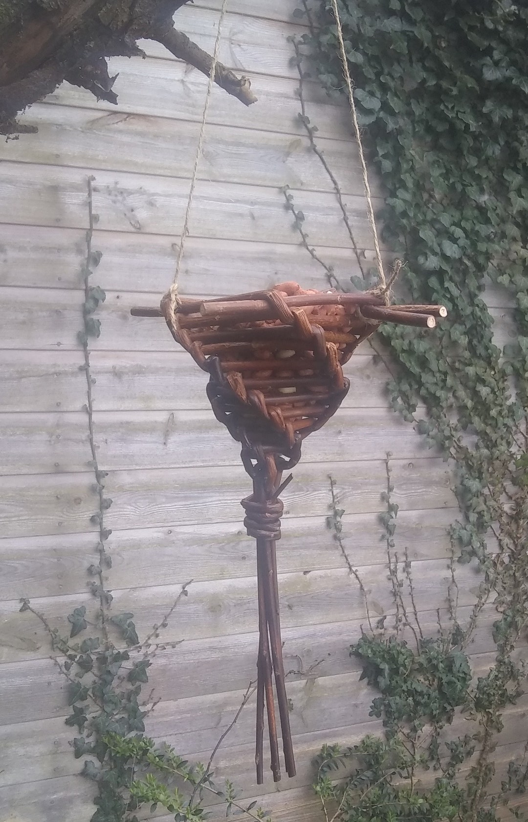 2 Willow Bird Feeders Etsy UK