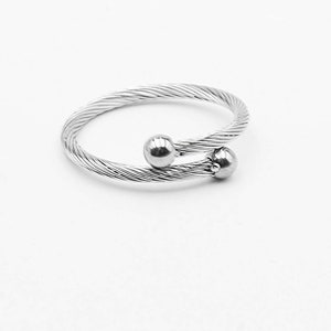 Adjustable Stainless Steel Double Ball Ring