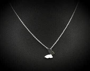 Butterfly Necklace In Stainless Steel