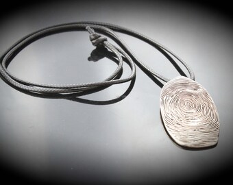 Fingerprint Design Long Necklace -Customisable