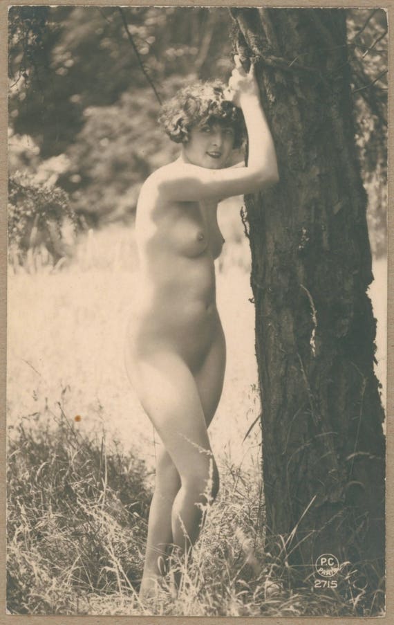 570px x 903px - Natural Beauty Awaits Woodsman | French Outdoor Nude Postcard | Frolick |  Naturist | Hide & Seek with Pan | Summer Sunlit | Nymph | Risque |