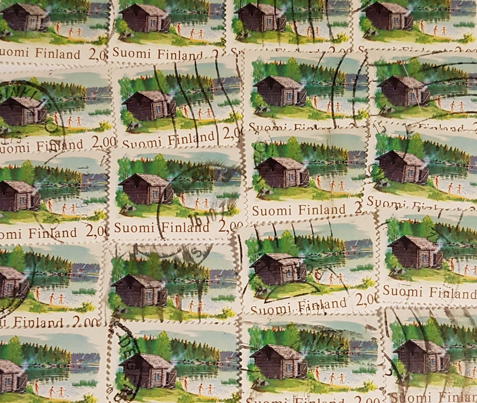 20 Finland Stamps Finnish Postage Stamps Vintage Used Stamp Etsy
