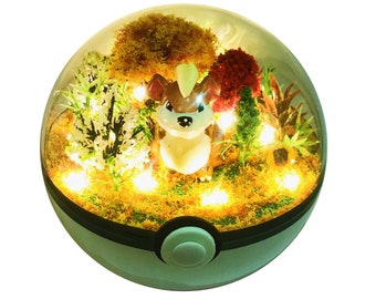 Growlithe Pokemon Terrarium Jar