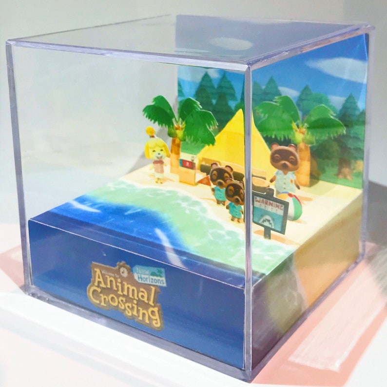Animal Crossing Cube Box Terrarium Diorama Birthday Etsy