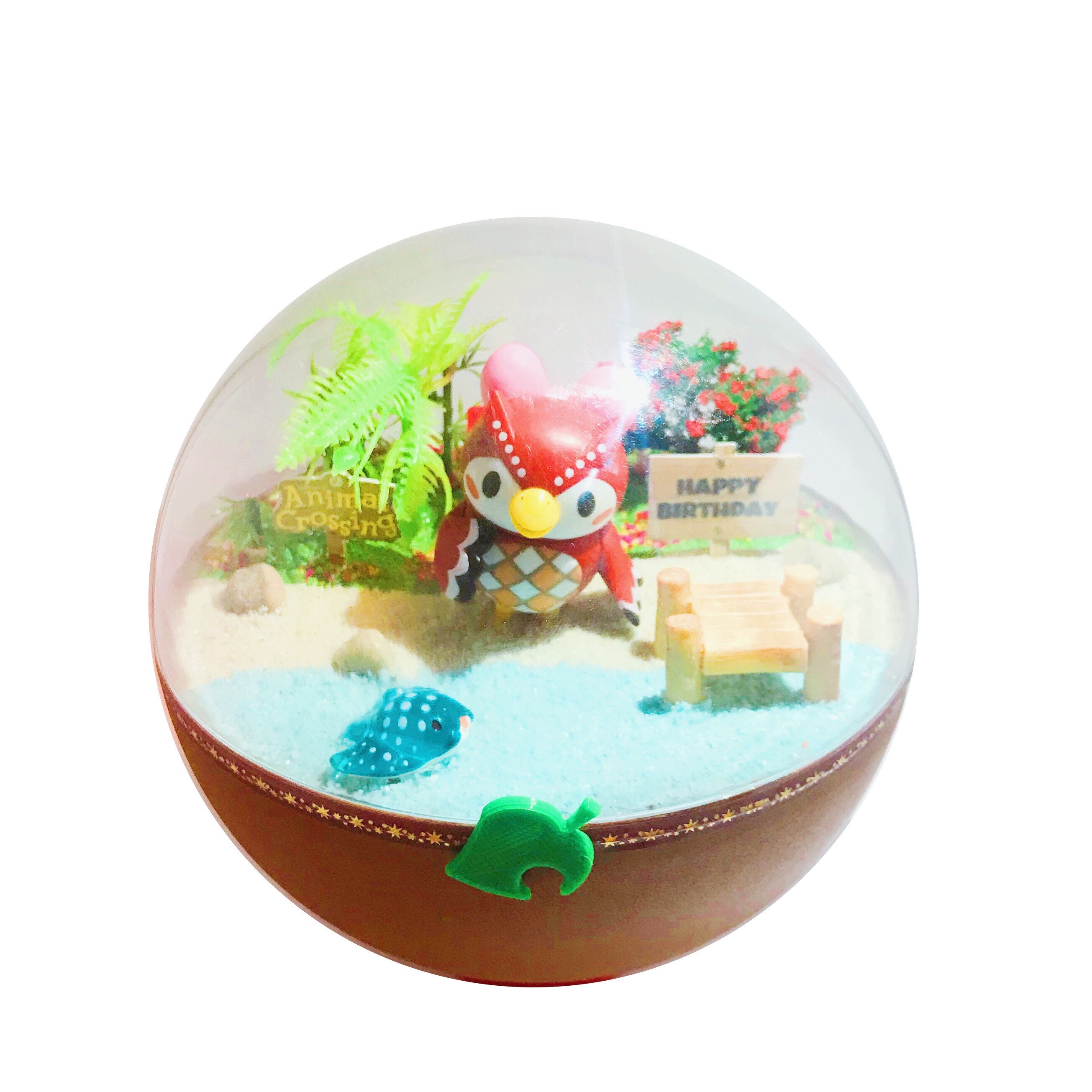 Animal Crossing Isabelle Terrarium Diorama Birthday / Etsy