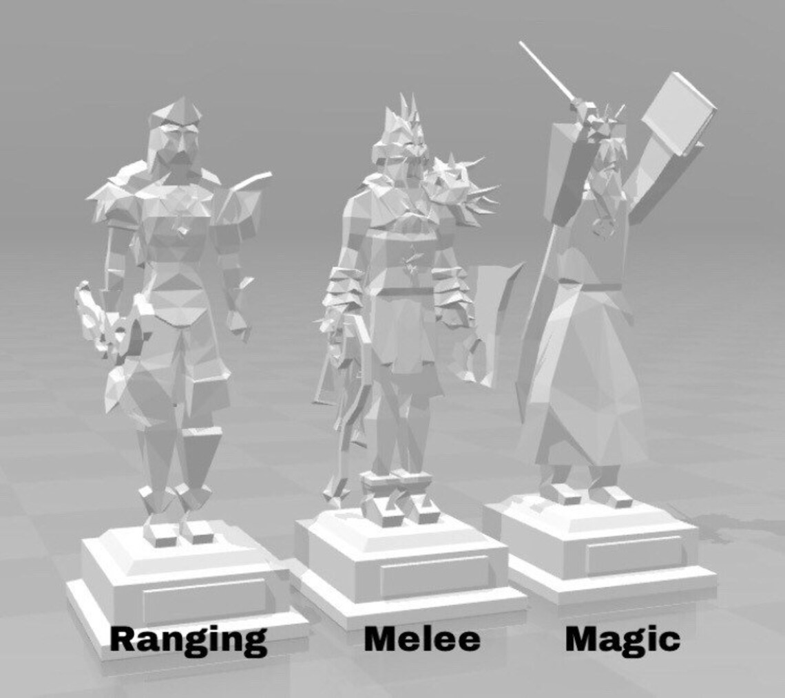 RuneScape Figure Character Model Statue OSRS/RS3 3D Printed Etsy