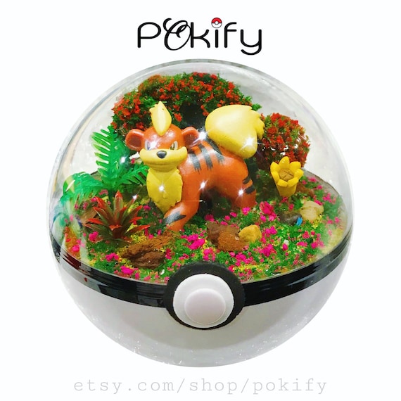Growlithe Pokemon Terrarium Jar