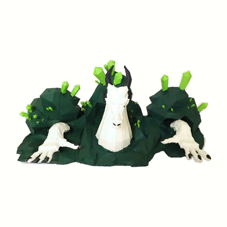 RuneScape 3D Printed OSRS Full Great Olm Model Figure Painted | Etsy