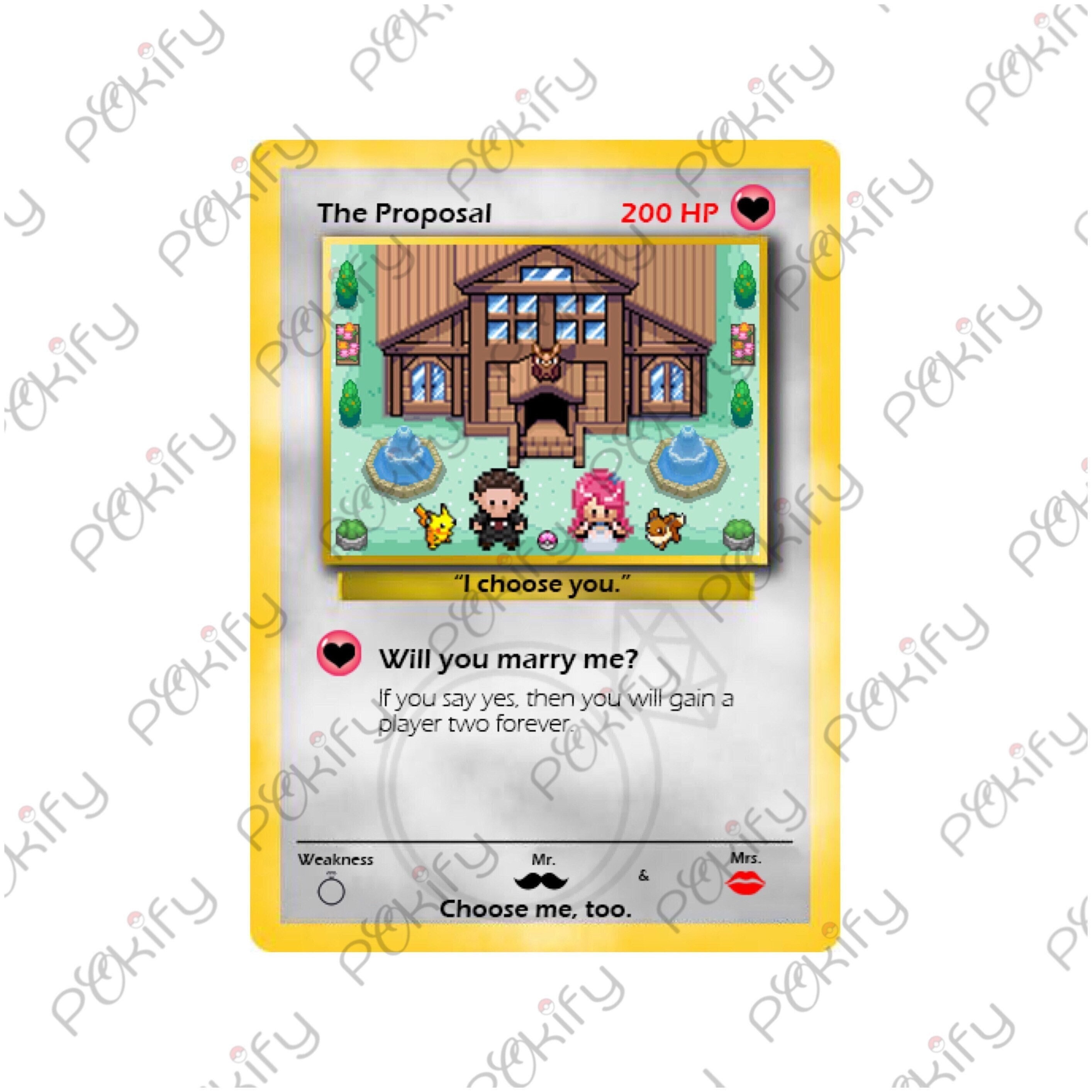 The Proposal Pokemon Card Printable Cards