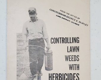 Controlling Lawn Weeds With Herbicides United States Department of Agriculture No 79 Bulletin Pamphlet 1960s Guide
