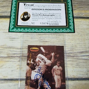HOF Brooks Robinson 1993 Ted Williams CO. Signed AUTOGRAPHED Card #BR9 Orioles | Certificate of Authenticity