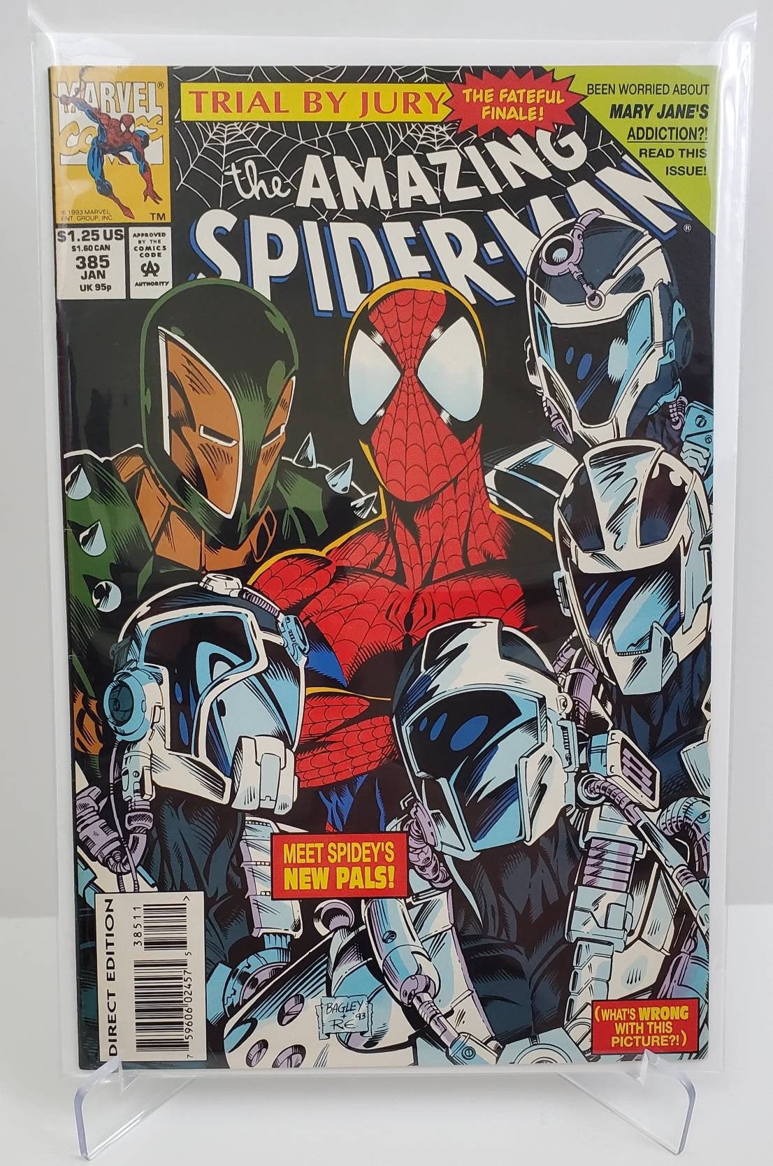 アメイジング スパイダーマン Vol 1 #385 コミックブック | 1990