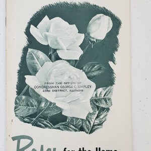 Roses for the Home 1950s Bulletin #25 | United States Department of Agriculture | Vintage Home & Garden | Farming Growing HTF 15 cents