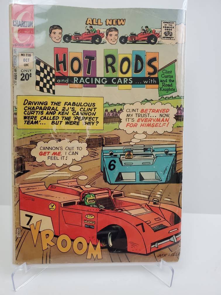 Hot Rods and Racing Cars With Clint Curtis #116 Charlton Comics