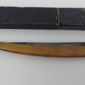 Henry Martin Hamburg Germany Straight Razor Antique | Jaeger Supply Co. | Springfield, IL | 1920s 20s 1930s 30s