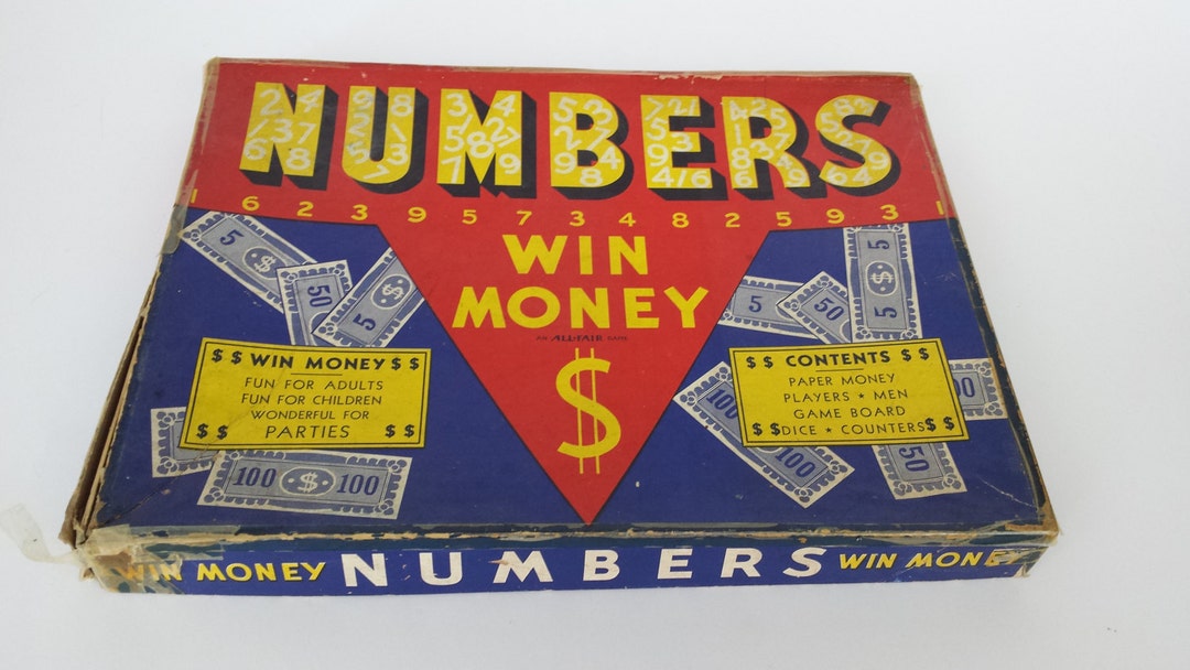 1930s All Fair Numbers Win Money Board Game Rochester, NY Vintage Board Games Made in USA Etsy