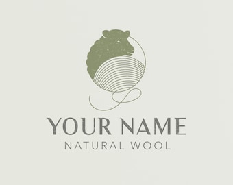 Exclusive One Quantity Clothes Shop Logo, Modern Logo, (Clothes Wool Store), Fashion Logo, clothes shop logo, sheep wool clothes logo