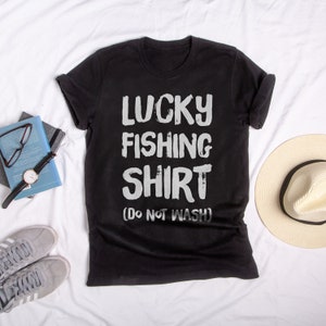Lucky Fishing Shirt, Funny Fishing Shirt, Ocean Fishing, Saltwater Fishing,  Freshwater Fishing, Fisherman Tshirt, Fisherman Gift, Lucky Fish -   Canada