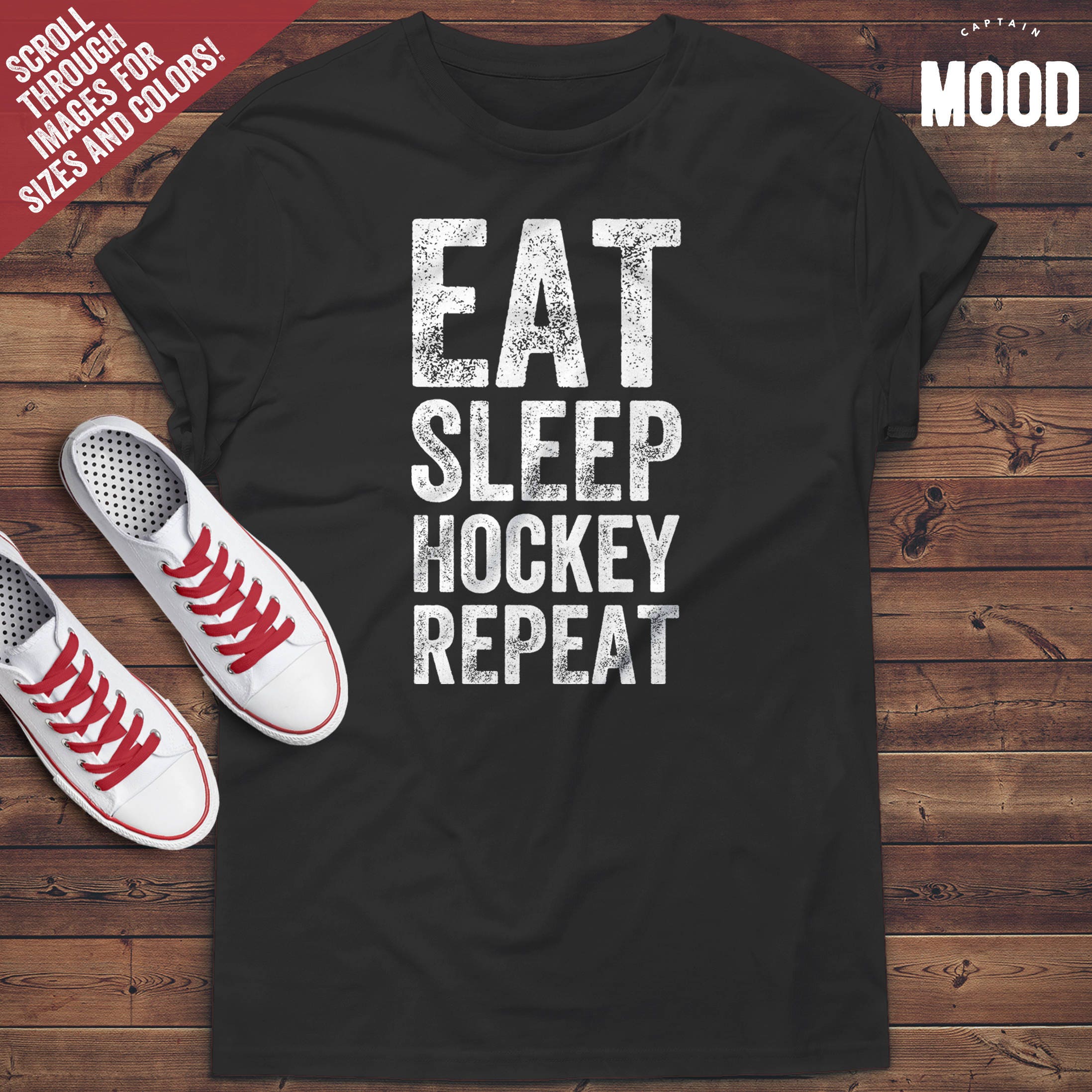 Eat Sleep Hockey Repeat T-Shirt funny hockey shirts hockey | Etsy