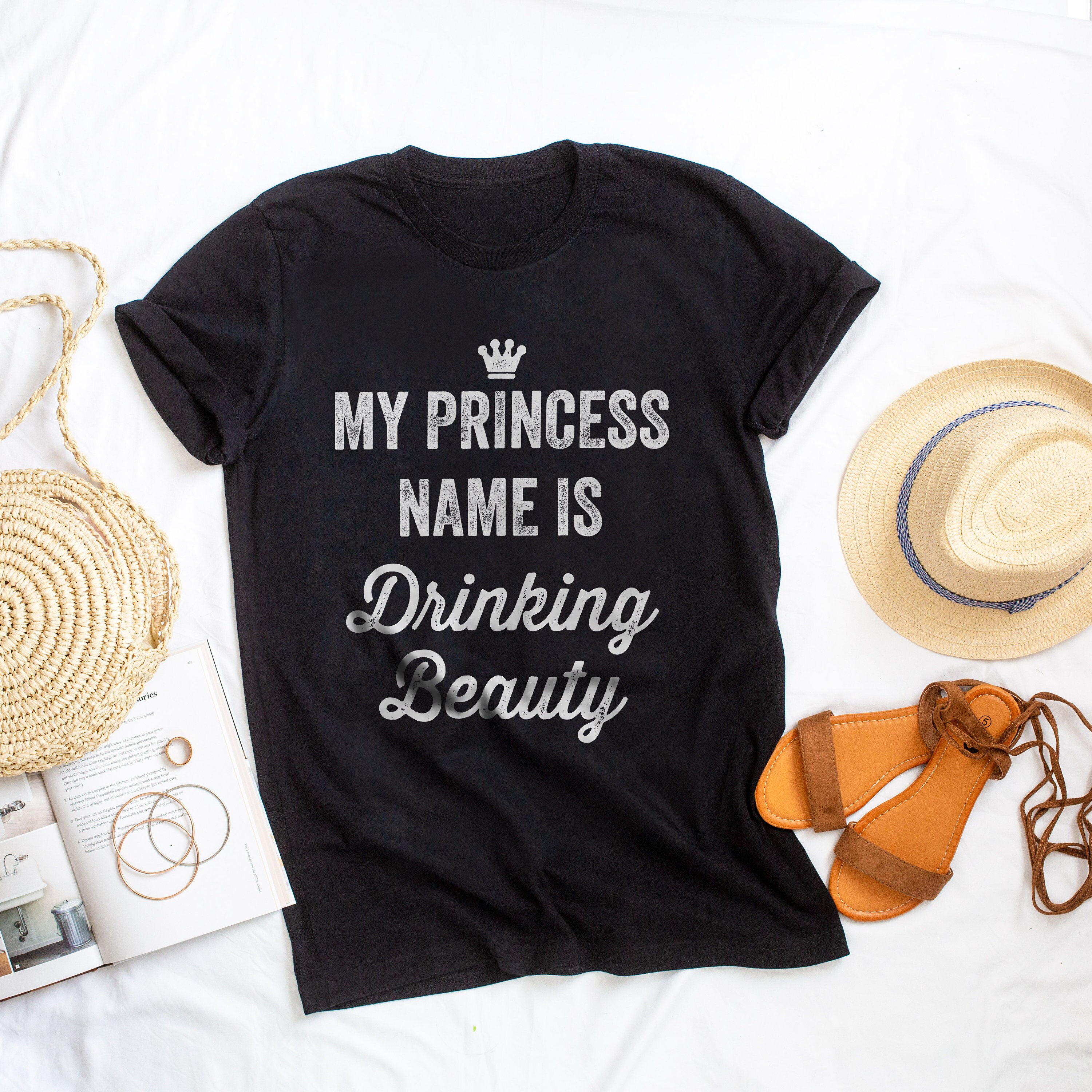 My Princess Name is Drinking Beauty T-shirt Drinking Tshirt image