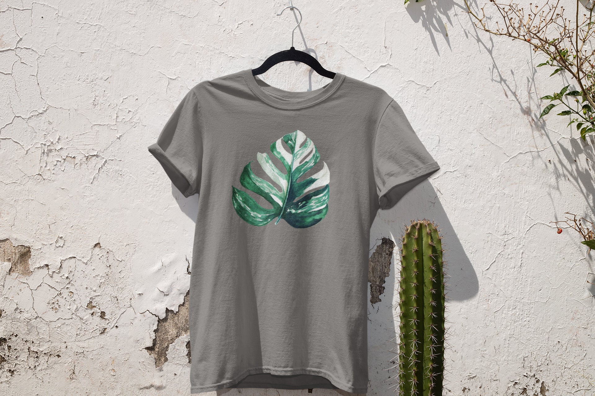 Albo Monstera Tee Monstera Tee Plant Shirt Tropical Plant | Etsy