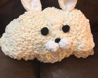 Manta con capucha de conejito