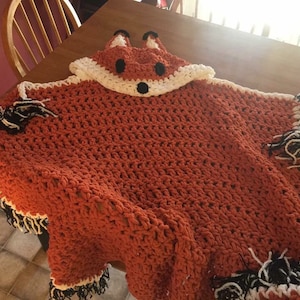 Fox Hooded Blanket