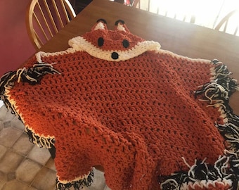 Fox-deken met capuchon