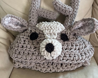 Manta con capucha de ciervo