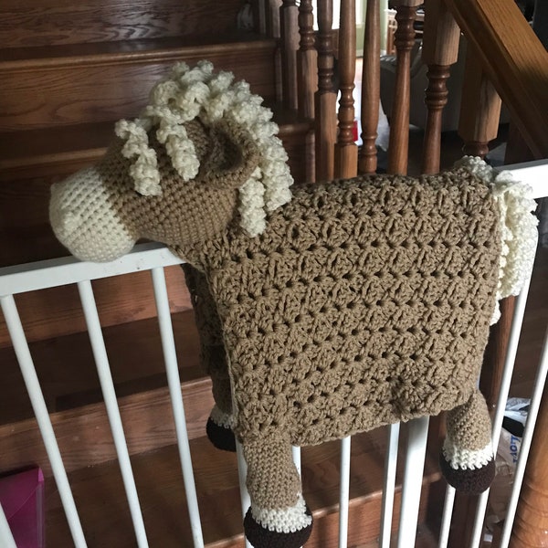 Horse Baby Blanket Etsy