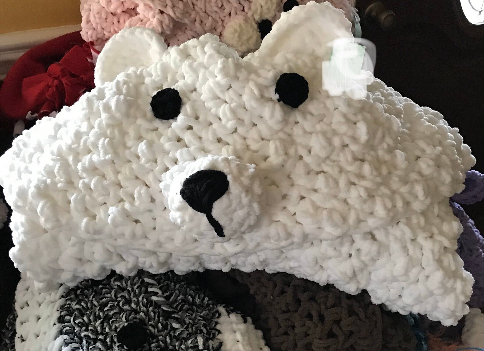 Polar Bear Hooded Blanket Etsy