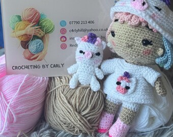Unicorn girl doll