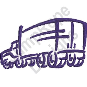 Truck  - Machine Embroidery Design