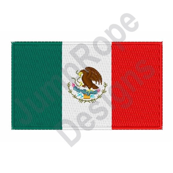 Mexican National Flag - Machine Embroidery Design