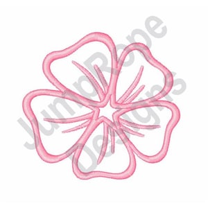 Flower Outline - Machine Embroidery Design