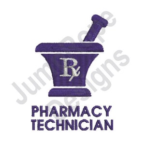 Pharmacy Technician - Machine Embroidery Design - Etsy