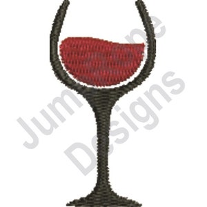 Wine Glass - Machine Embroidery Design