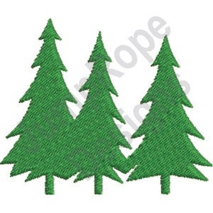 Evergreen Trees 1 - Machine Embroidery Design