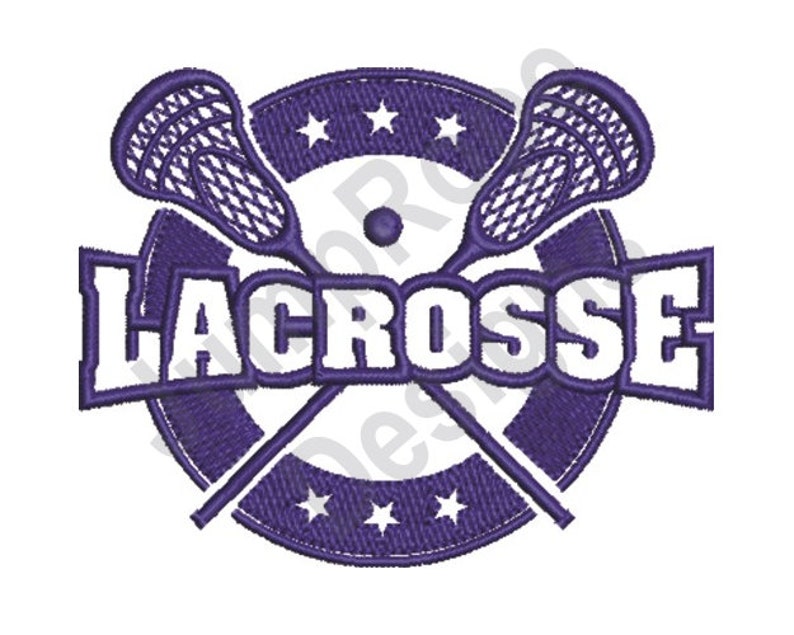 Lacrosse Machine Embroidery Design Etsy
