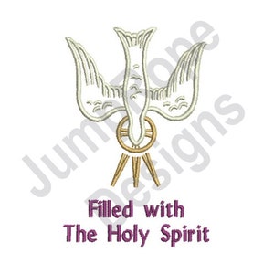 Holy Spirit Filled - Machine Embroidery Design