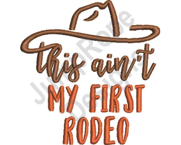 First Rodeo Stencil First Rodeo - Machine Embroidery Design - Etsy