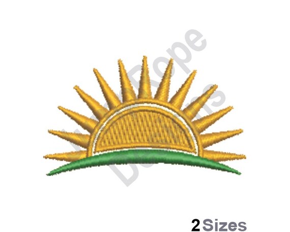Sun Rise Machine Embroidery Design - Etsy
