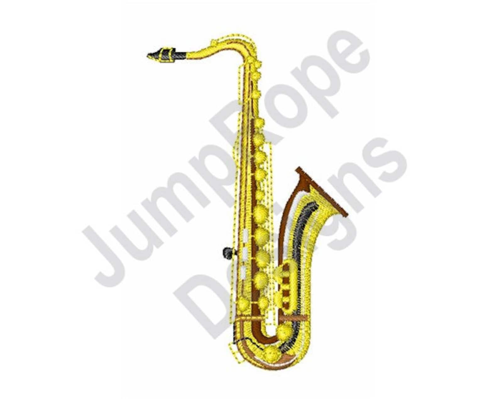Saxophone - Machine Embroidery Design - Etsy