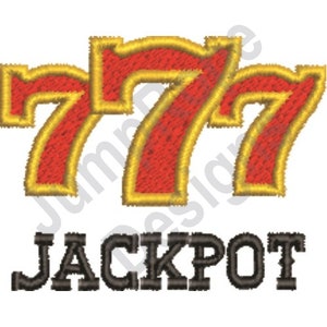 Lucky 7S Jackpot - Machine Embroidery Design